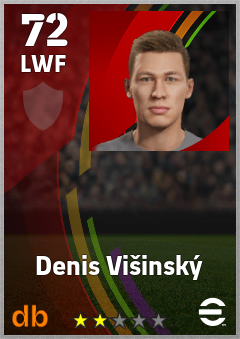 Denis Višinský eFootball player card