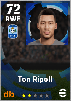 Ton Ripoll — RWF, OVR 72, MAX 72