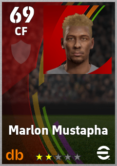 Marlon Mustapha — CF, OVR 69, MAX 69