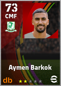 Aymen Barkok — CMF, OVR 73, MAX 73