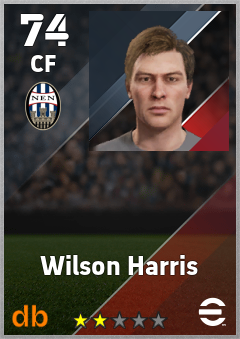 Wilson Harris — CF, OVR 74, MAX 74