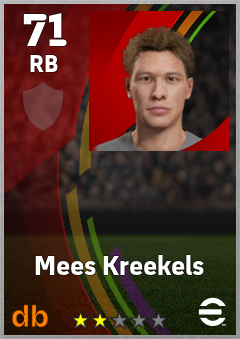 Mees Kreekels eFootball player card