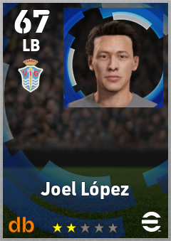 Joel López — LB, OVR 67, MAX 67