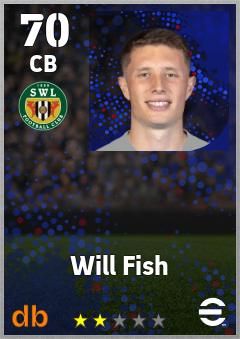 Will Fish — CB, OVR 70, MAX 70