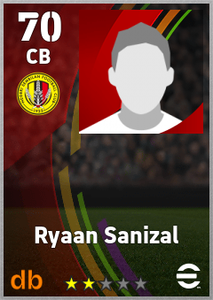 Ryaan Sanizal — CB, OVR 70, MAX 70