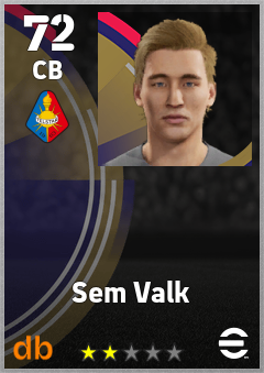 Sem Valk eFootball player card