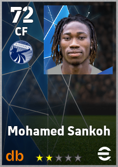 Mohamed Sankoh — CF, OVR 72, MAX 72