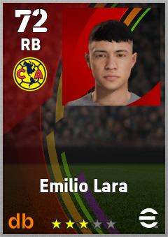 Emilio Lara — RB, OVR 72, MAX 72