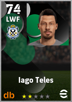 Iago Teles — LWF, OVR 74, MAX 74