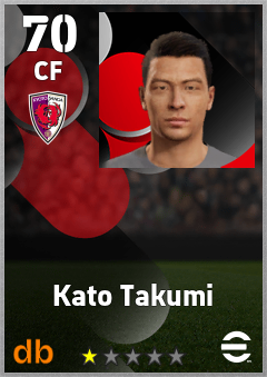 Kato Takumi — CF, OVR 70, MAX 70