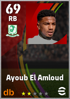 Ayoub El Amloud — RB, OVR 69, MAX 69