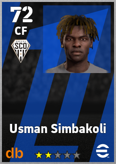 Usman Simbakoli — CF, OVR 72, MAX 72