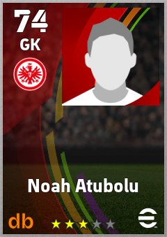 Noah Atubolu — GK, OVR 74, MAX 74