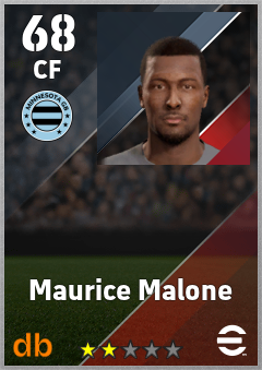 Maurice Malone — CF, OVR 68, MAX 68