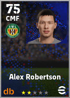 Alex Robertson — CMF, OVR 75, MAX 75