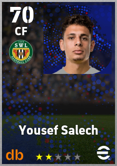 Yousef Salech — CF, OVR 70, MAX 70