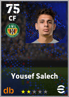 Yousef Salech — CF, OVR 75, MAX 75