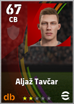Aljaž Tavčar — CB, OVR 67, MAX 67