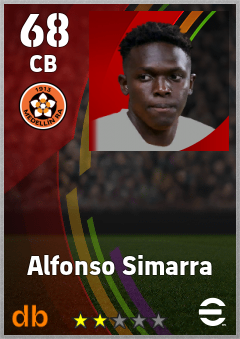 Alfonso Simarra — CB, OVR 68, MAX 68