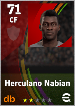 Herculano Nabian eFootball player card