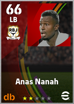 Anas Nanah — LB, OVR 66, MAX 66