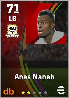 Anas Nanah — LB, OVR 71, MAX 71