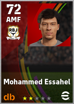 Mohammed Essahel — AMF, OVR 72, MAX 72