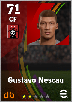 Gustavo Nescau — CF, OVR 71, MAX 71