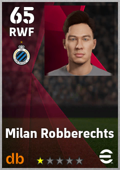 Milan Robberechts — RWF, OVR 65, MAX 65