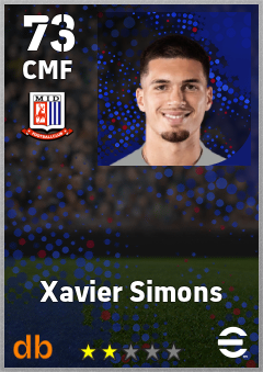 Xavier Simons eFootball player card