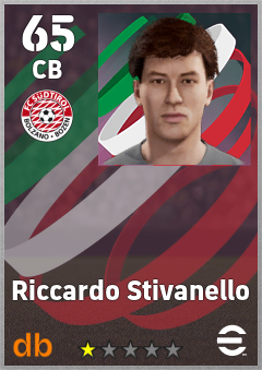 Riccardo Stivanello — CB, OVR 65, MAX 65