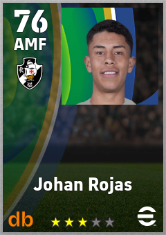 Johan Rojas eFootball player card