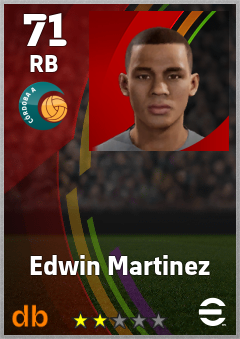 Edwin Martinez eFootball player card