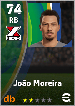 João Moreira — RB, OVR 74, MAX 74