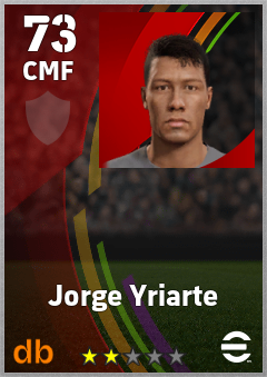 Jorge Yriarte — CMF, OVR 73, MAX 73