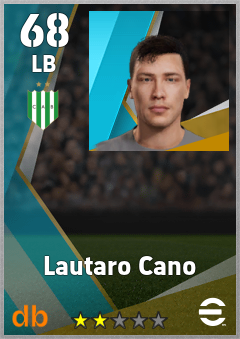 Lautaro Cano — LB, OVR 68, MAX 68