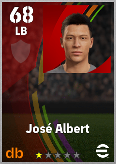 José Albert — LB, OVR 68, MAX 68