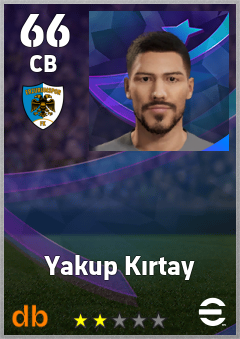 Yakup Kırtay — CB, OVR 66, MAX 66