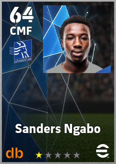 Sanders Ngabo — CMF, OVR 64, MAX 64