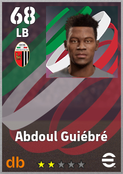 Abdoul Guiébré — LB, OVR 68, MAX 68