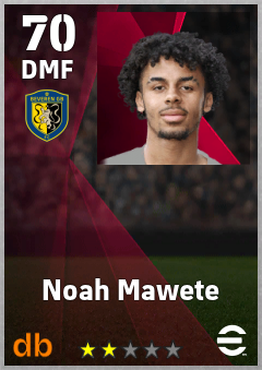 Noah Mawete — DMF, OVR 70, MAX 70