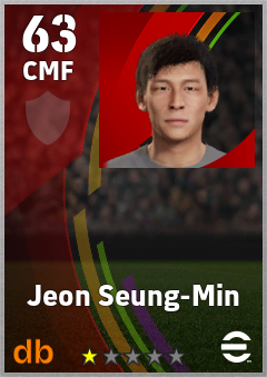 Jeon Seung-Min — CMF, OVR 63, MAX 63