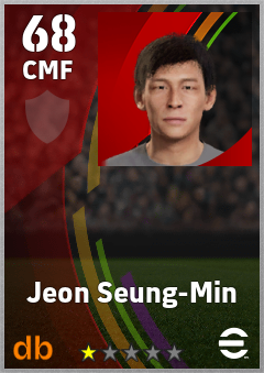 Jeon Seung-Min — CMF, OVR 68, MAX 68