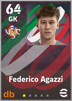 Federico Agazzi — GK, OVR 64, MAX 64