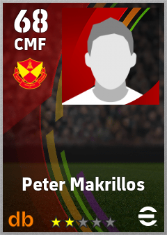 Peter Makrillos — CMF, OVR 68, MAX 68