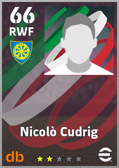Nicolò Cudrig — RWF, OVR 66, MAX 66