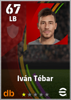 Iván Tébar — LB, OVR 67, MAX 67