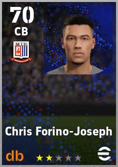 Chris Forino-Joseph — CB, OVR 70, MAX 70