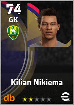 Kilian Nikiema — GK, OVR 74, MAX 74