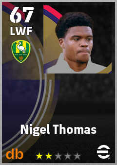 Nigel Thomas eFootball player card